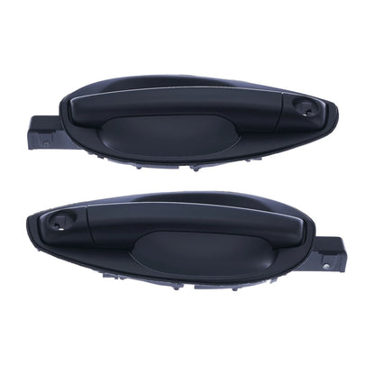 2 x Front Left & Right Outer Door Handle Black for Hyundai Tiburon (2003–2008)