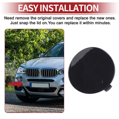 Tow Hook Cover for BMW X6 F16 M 2015-2019 () Black