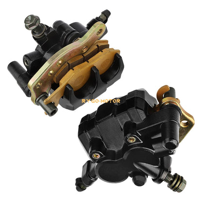 Front Brake Calipers & Pads for Kawasaki Bayou 300 KLF300 Bayou 400 KLF400 4x4