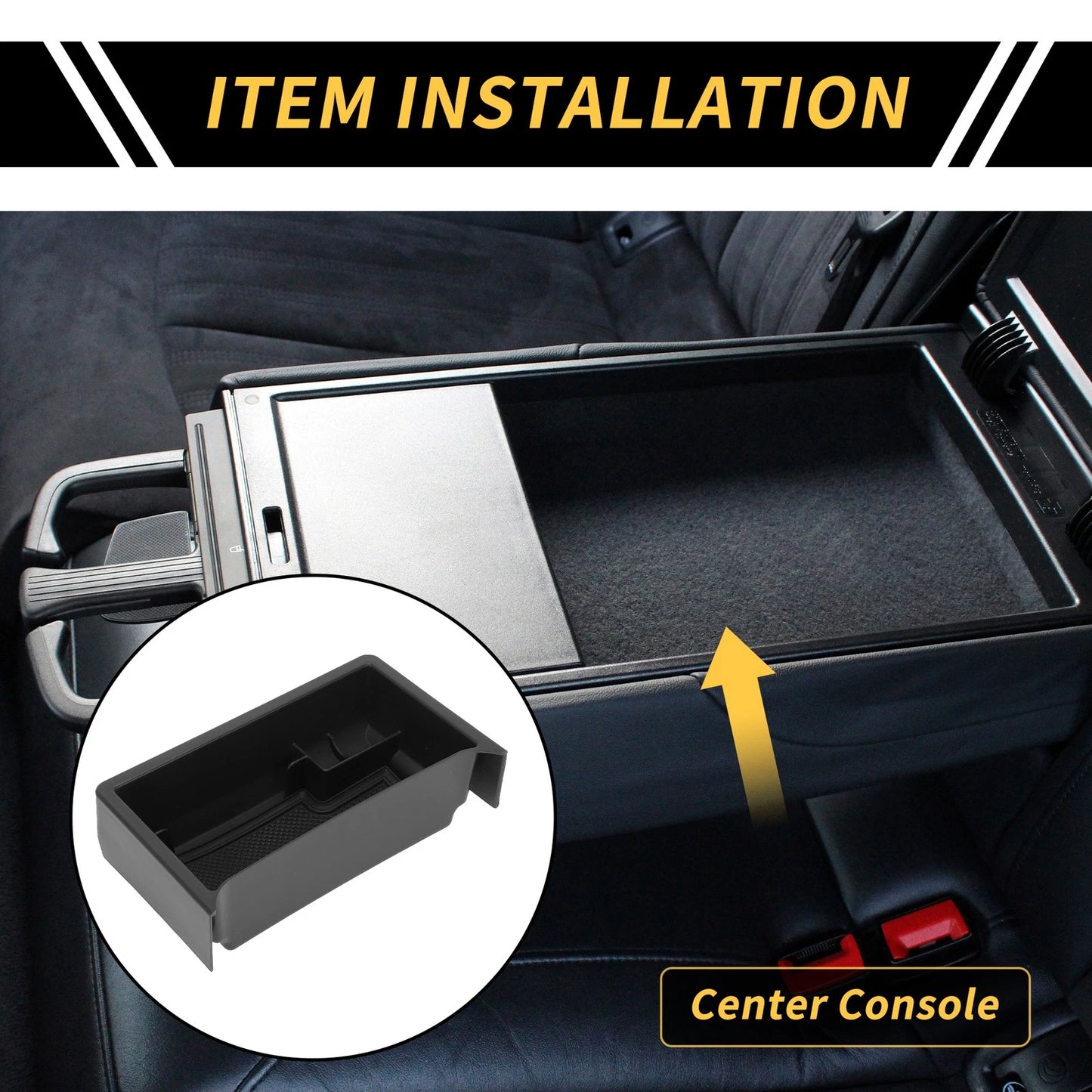 Center Console Organizer Insert Tray for Ford Maverick (2022-2024) Black