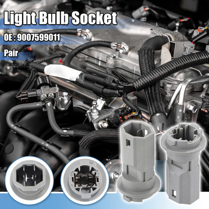 2 x Turn Signal Light Lamp Bulb Socket Gray for Toyota/Lexus