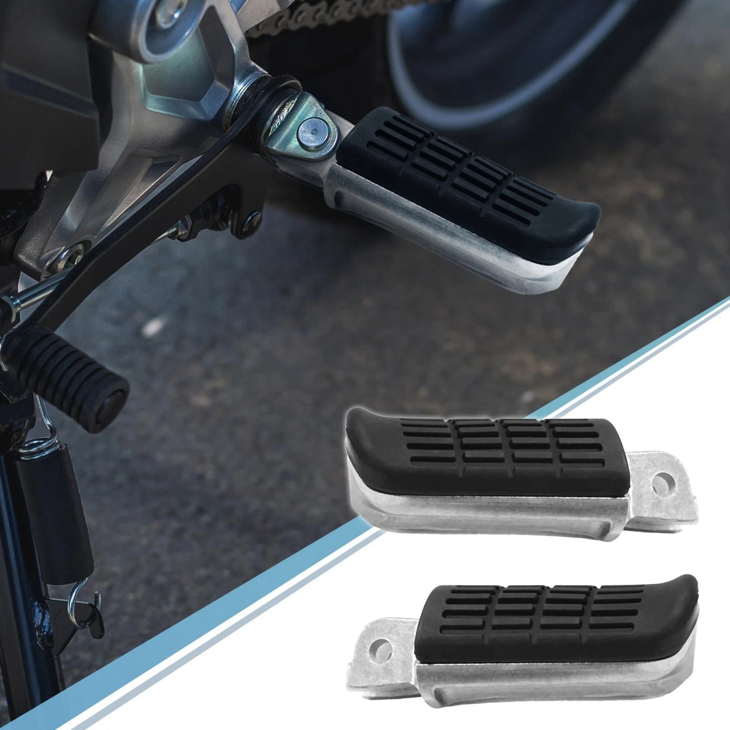 8mm Aluminum Alloy Motorcycle Footpegs for Honda