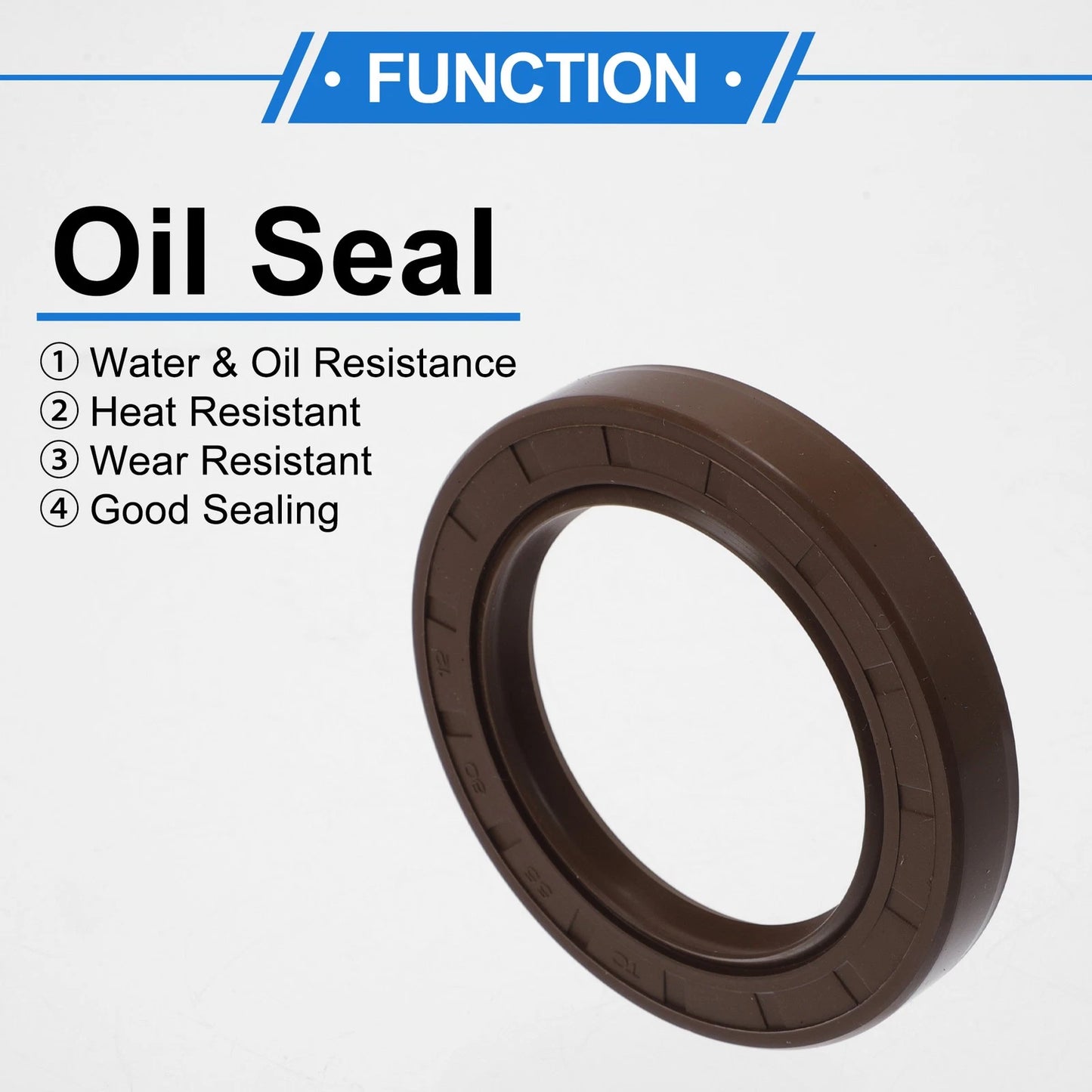 Oil Seal Rotary Shaft Seal 55x80x12mm Brown 2 x for Make Model