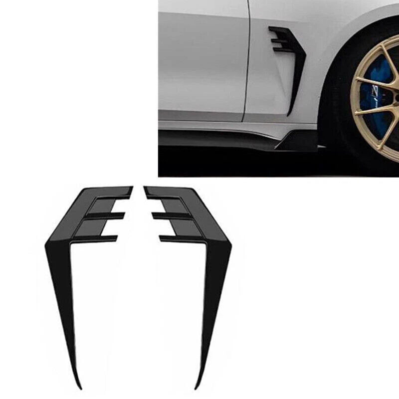 Black Side Air Fender Vent Trim for BMW 4 Series G22 G23 430i M440i (2021-2025)