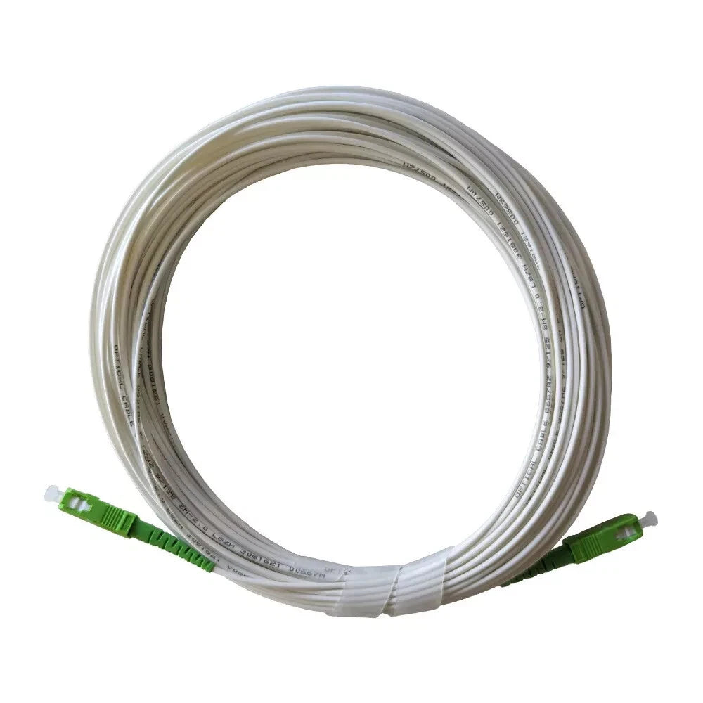 SC/APC-SC/APC 9/125 G657A2 SX 2.0mm LSZH White Fibre Optic Patch Cord