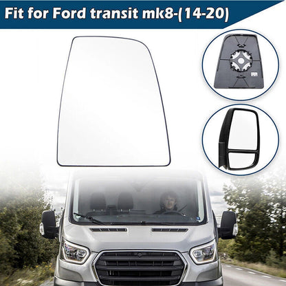 Heated AC Mirror Glass for 2015-2019 Ford Transit 250 350 Passenger Side