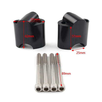 2" Handlebar Risers Mount Extension for Harley Sportster 48 XL1200X (2010-2023)