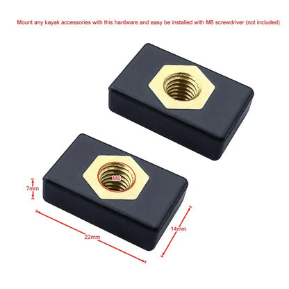 26Pc Sliding Nut Kit for Track Rail Installation on Boats/Kayaks