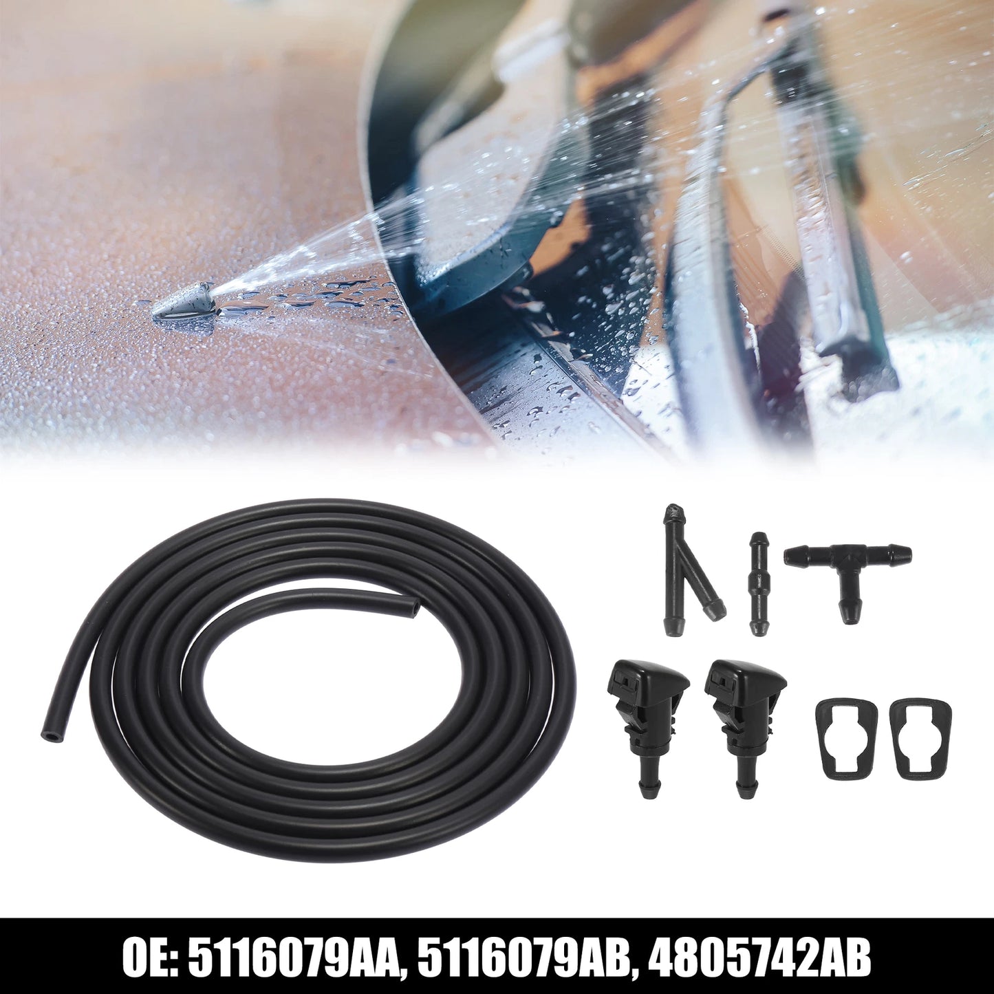 Windshield Washer Nozzles Kit for Jeep Grand Cherokee (2005-2010)