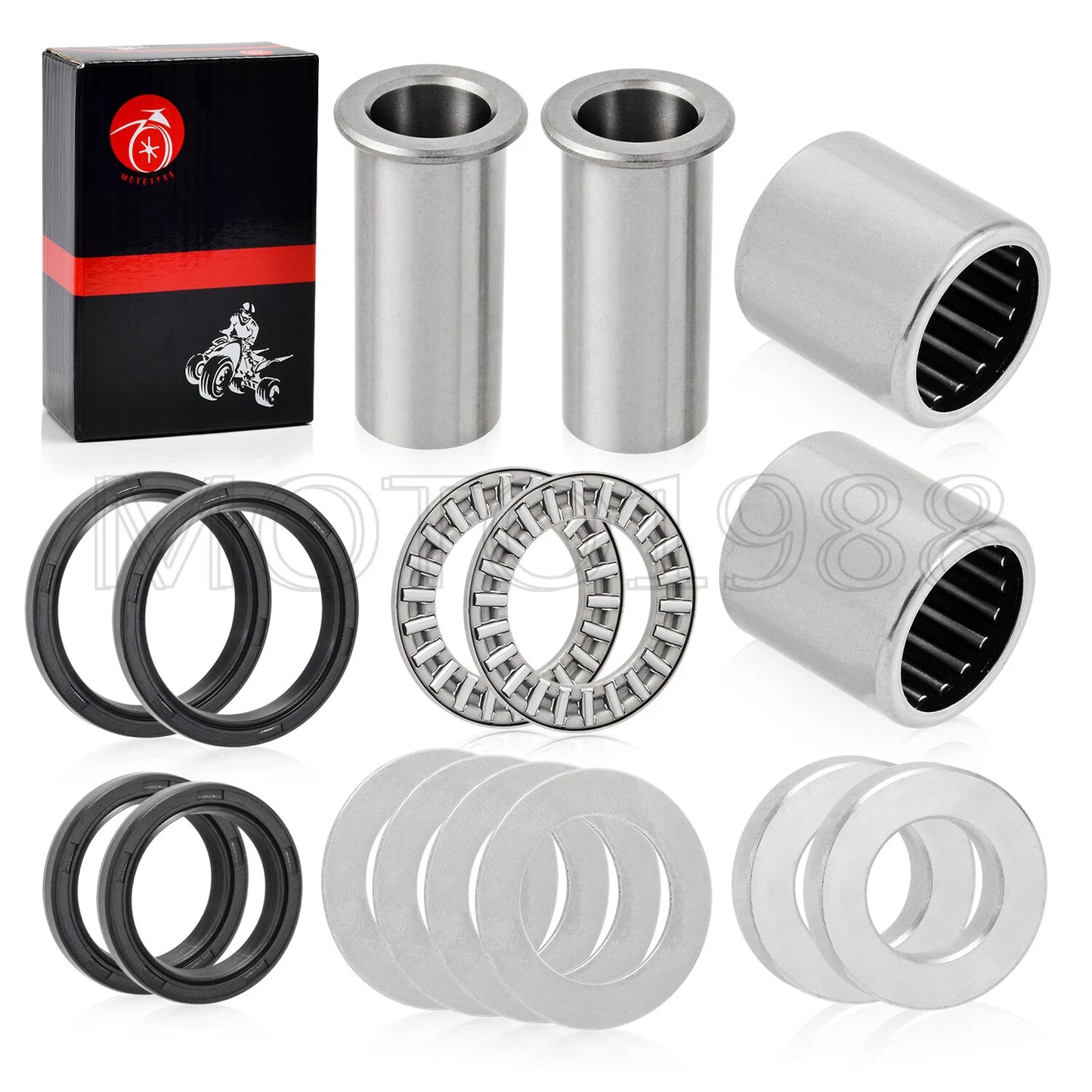 Swing Arm Bearings Seals Rebuild Kit for Suzuki RM125/RM250/RMZ250/RMZ450 96-08
