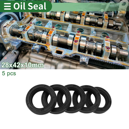 Oil Seal Rotary Shaft Seal NBR Black 28x42x10mm for Make Model