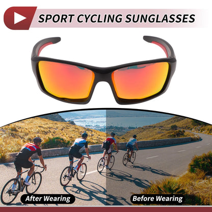 Riding Goggles Red Lens Black Frame Tri-acetel Cellulose for MakeModel