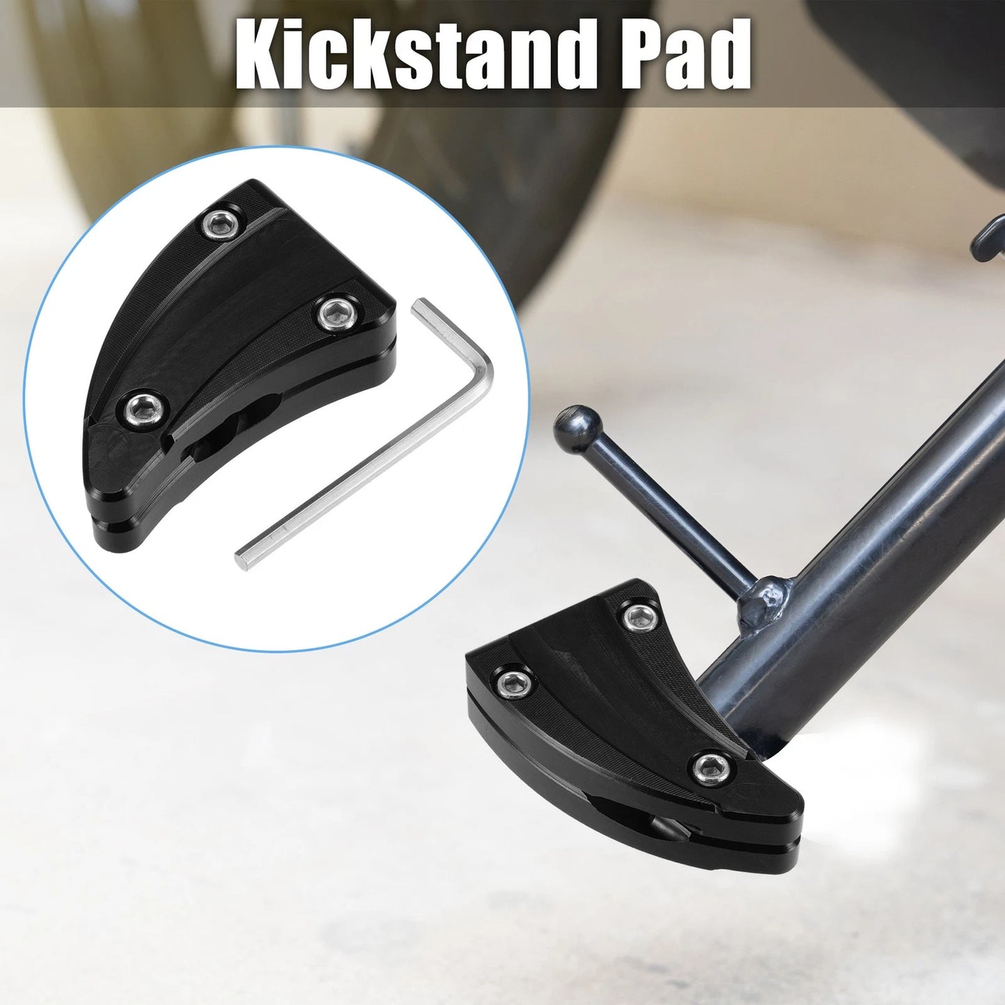 Foot Support Pads Black 1 Set for Vespa GTS300 Super Sport