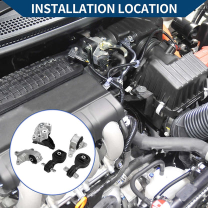 Engine Motor Mount Set for Honda CR-V 2.4L L4 (2007-2011)