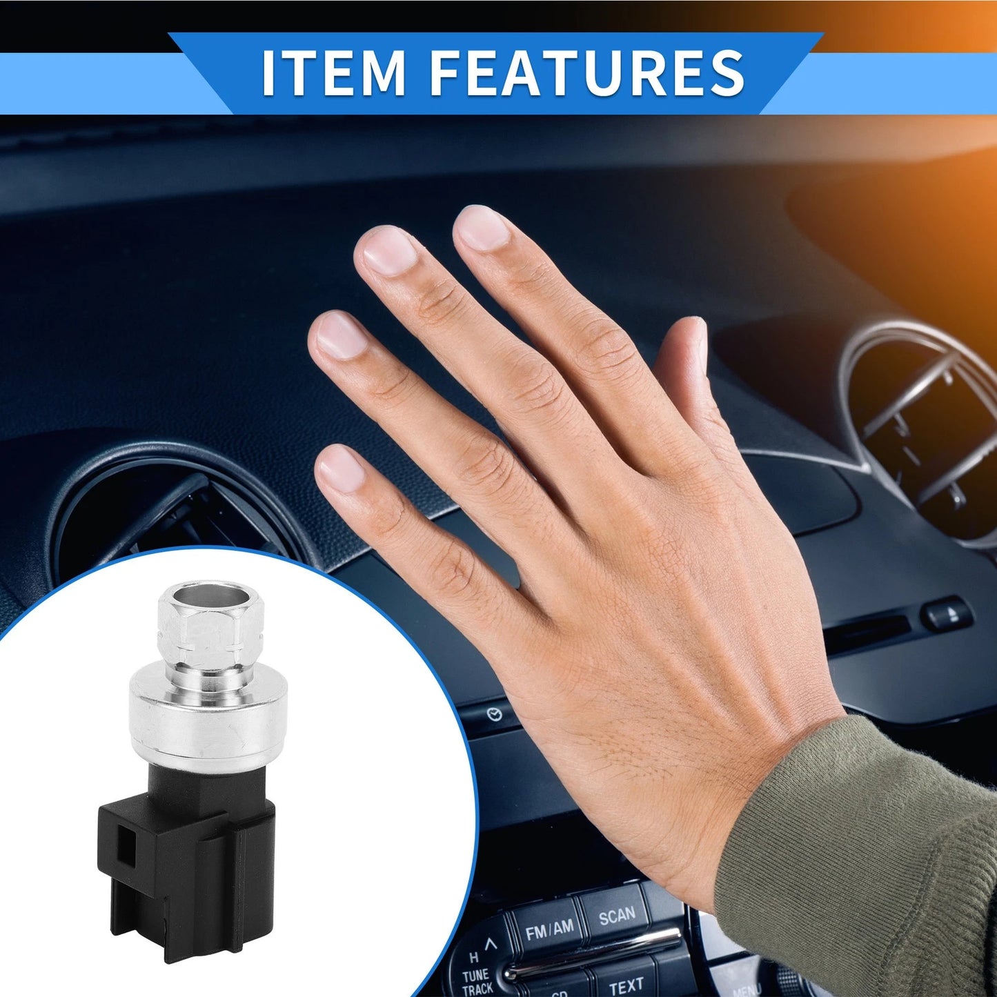 A/C Pressure Switch Sensor for Dodge Ram 2500 3500 (2003-2009)