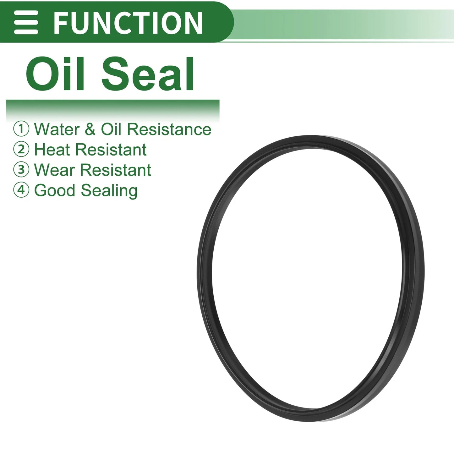 Oil Seal Rotary Shaft Seal 5 x 115x125x6mm NBR Black 5 Pcs