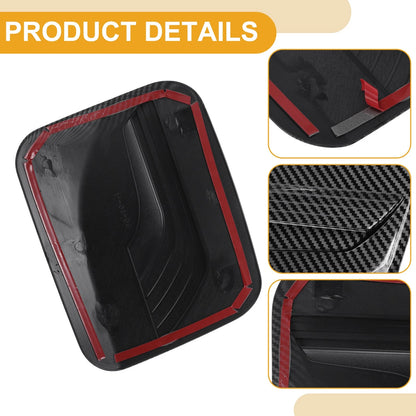 Fuel Tank Door Cap Carbon Fiber Black for Toyota RAV4 (2019–2025)