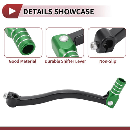 Shifter Lever Foldable Black/Green for Kayo T6