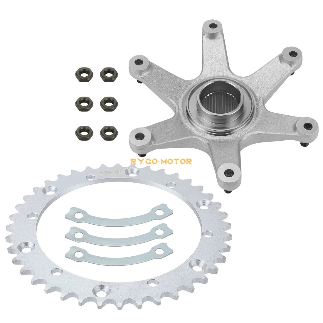 2 x Rear Axle Sprocket Hub Collar And Bolts for Yamaha Blaster