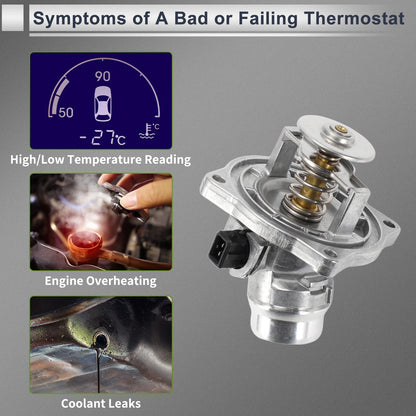 Engine Coolant Thermostat Housing for BMW X5 540i, 740iL, 740i (1997-2003)