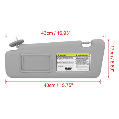 Sun Visor Left Side w/ Light for Toyota Highlander (2008–2013)