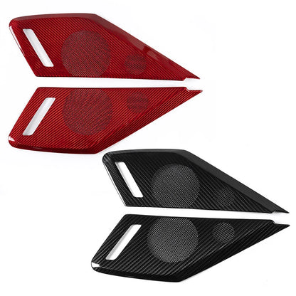 Carbon Fiber Door Audio Speaker Panel Cover for 2020-2023 Chevrolet Corvette C8