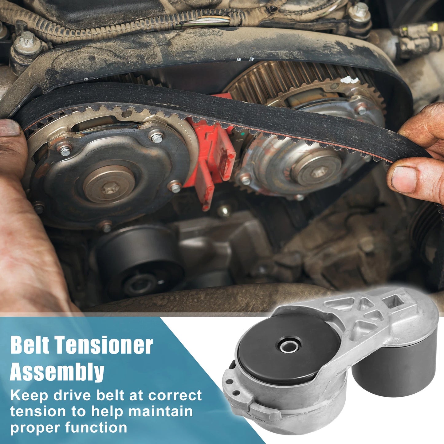 Belt Tensioner Pulley Assembly for Volvo ISX QSX VNL VNM