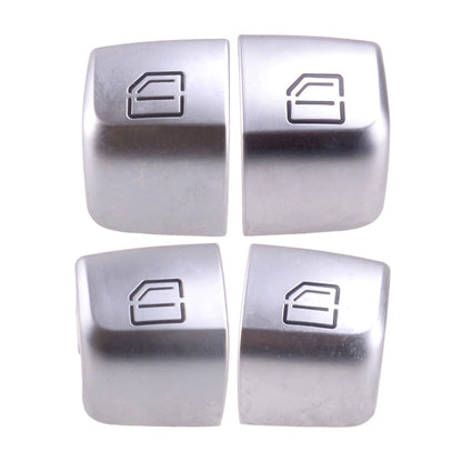 4pcs Window Master Switch Knob Covers for Mercedes C-Class W205 (2015-2021)