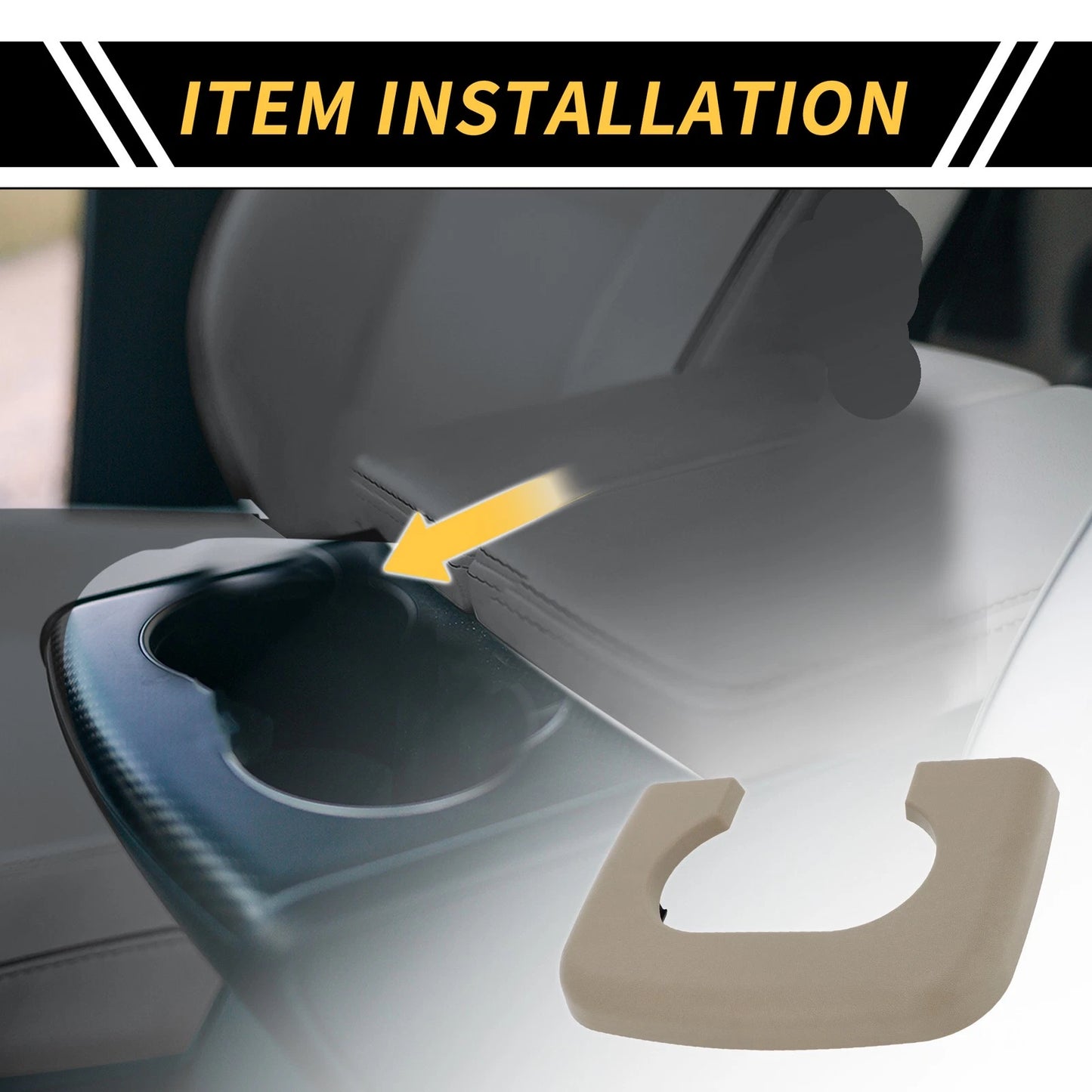 Cup Holder Replacement Pad for Ford F-150 (1997-2003) Brown