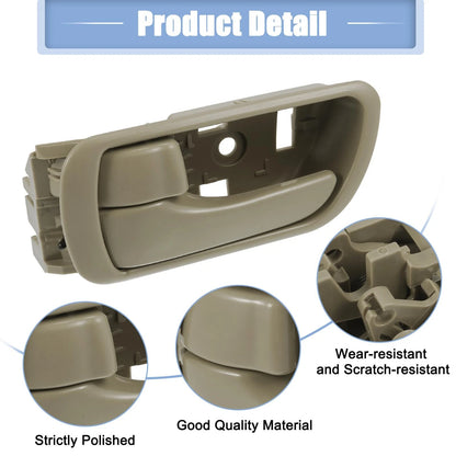 Inner Door Handle Beige Left Front or Rear for Toyota Camry (2002–2006)