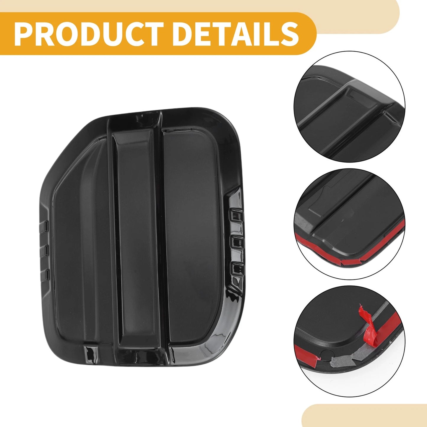 Fuel Tank Door Cap for Ford Bronco 2023-2025 Fuel Filler Flap Cover Black