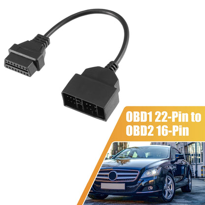 OBD1 22-Pin to OBD2 16-Pin Diagnostic Tool Adapter for Toyota (1996-2000)