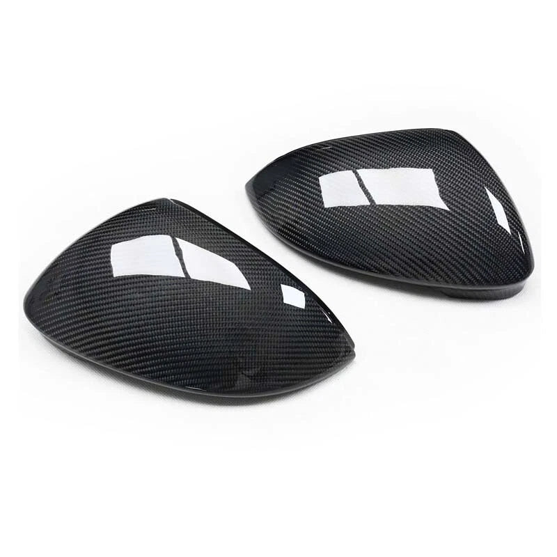 Carbon Fiber Replace Side Mirror Cap For VW Golf 8 MK8 VIII 2020+ w/ Lane Assist