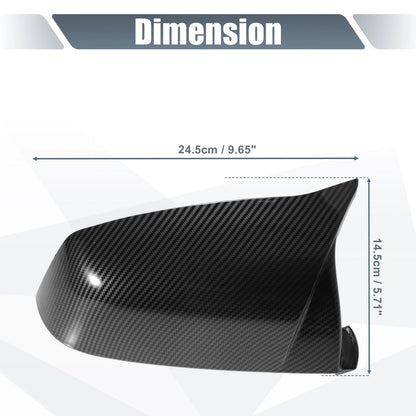 Rearview Mirror Cover Cap Carbon Fiber Pattern for BMW 525i 528i 530i 535i