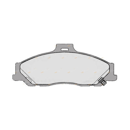 Front Disc Brake Pads 4x4 Manual Locking Hubs for Ford Courier (2004-2006)