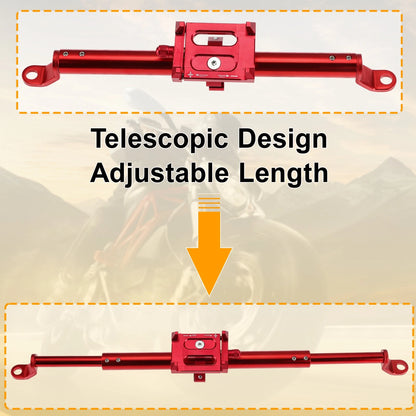 Motorcycle Balance Handle Bar Extender Bracket Center Hole Red