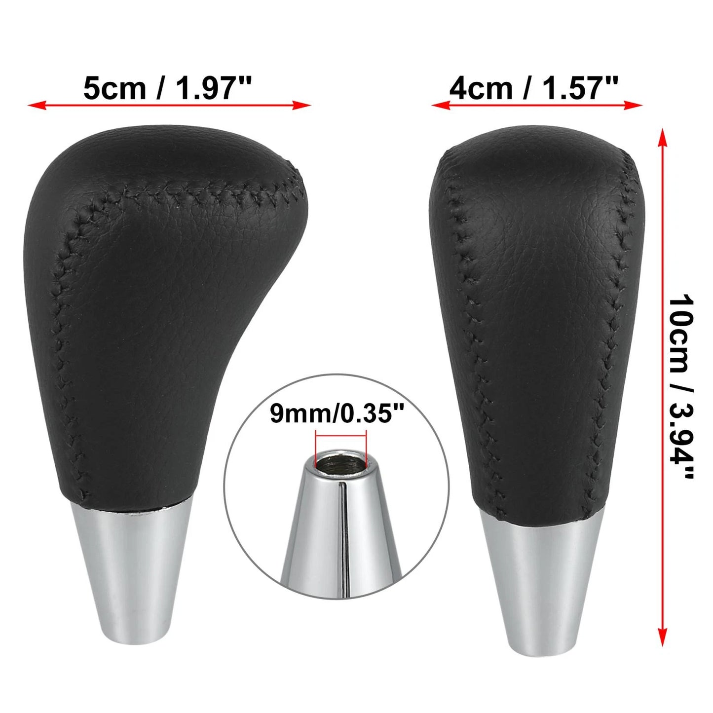 Black Faux Leather Gear Shift Knob for Toyota Lexus