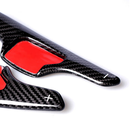 2 x Black Carbon Fiber Shift Paddle Extensions for Ford Taurus