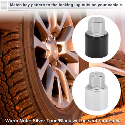Type C Wheel Lock Lugnut Antitheft Screw Nut Removal Key Socket for Toyota