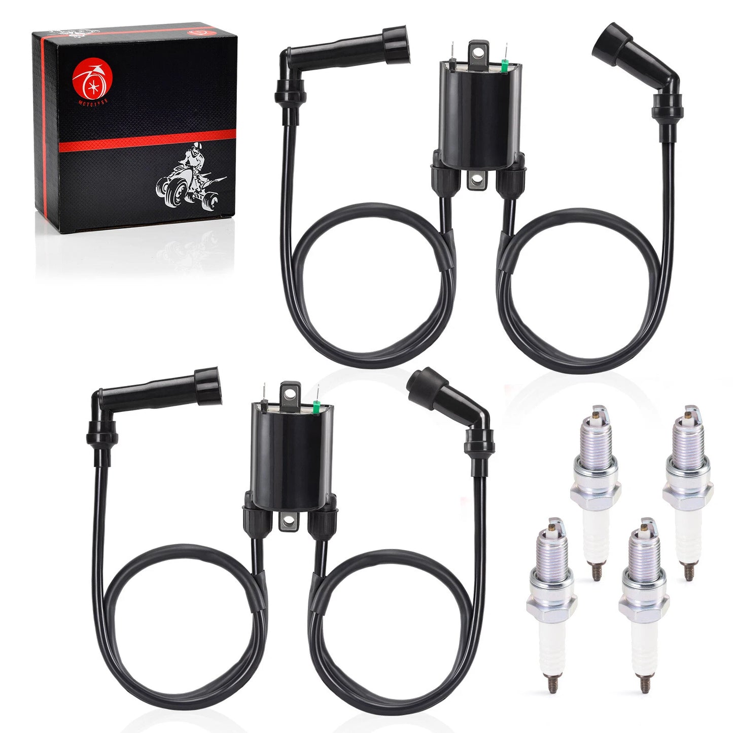 Ignition Coil & Spark Plug for Kawasaki VN1600 Vulcan 1600 (2003-2007)