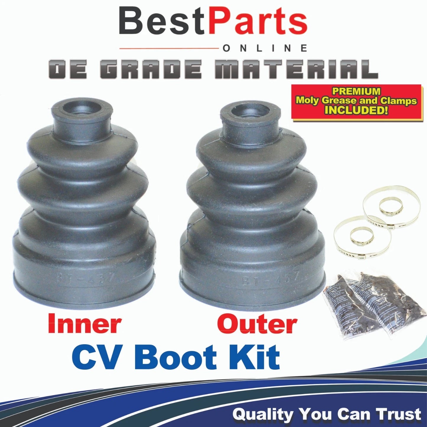 CV Axle Boot Kit Rear Honda Element 03-08 CR-V 06-08 Inner Outer