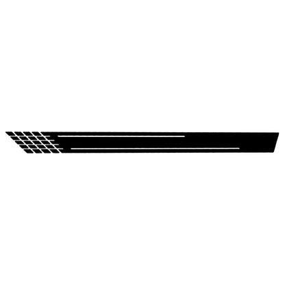 Gloss Black Racing Side Body Stripe Graphics Vinyl Covers for Car 79-79