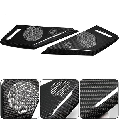 Real Carbon Side Door Speaker Horn Covers for C8 Corvette (2020-2023)