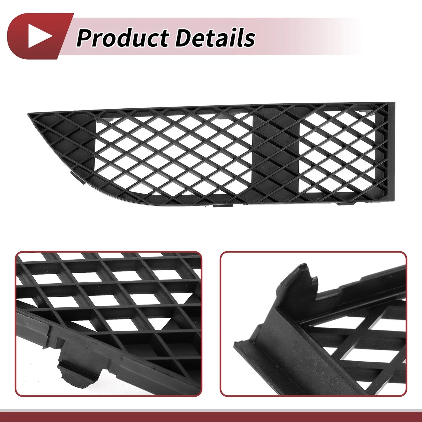 1 Pc Front Right Fog Light Grill for BMW 750Li (2006-2008)