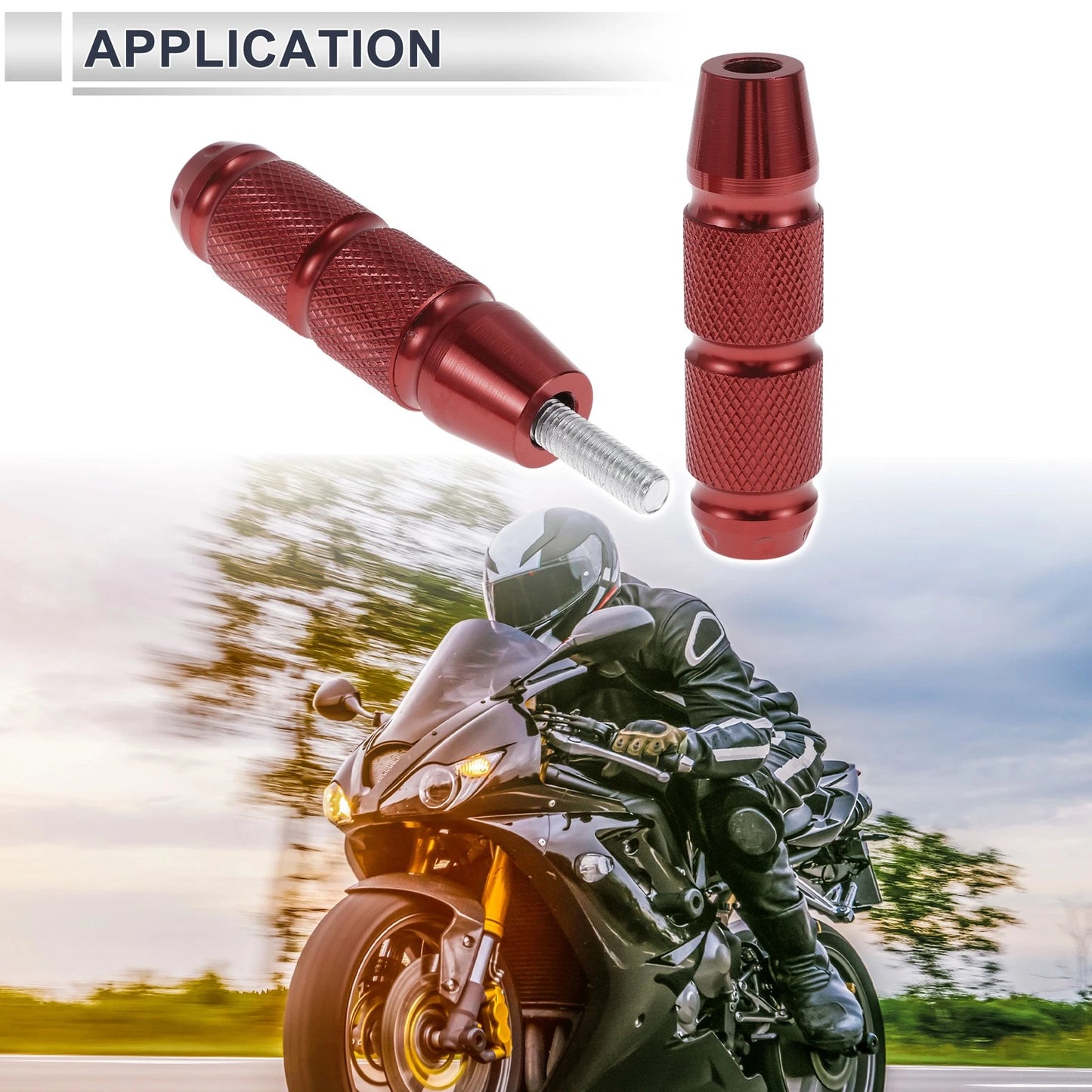 0.71" 2 x Aluminum Alloy Plastic Motorcycle Slider Frame for Motorcycle