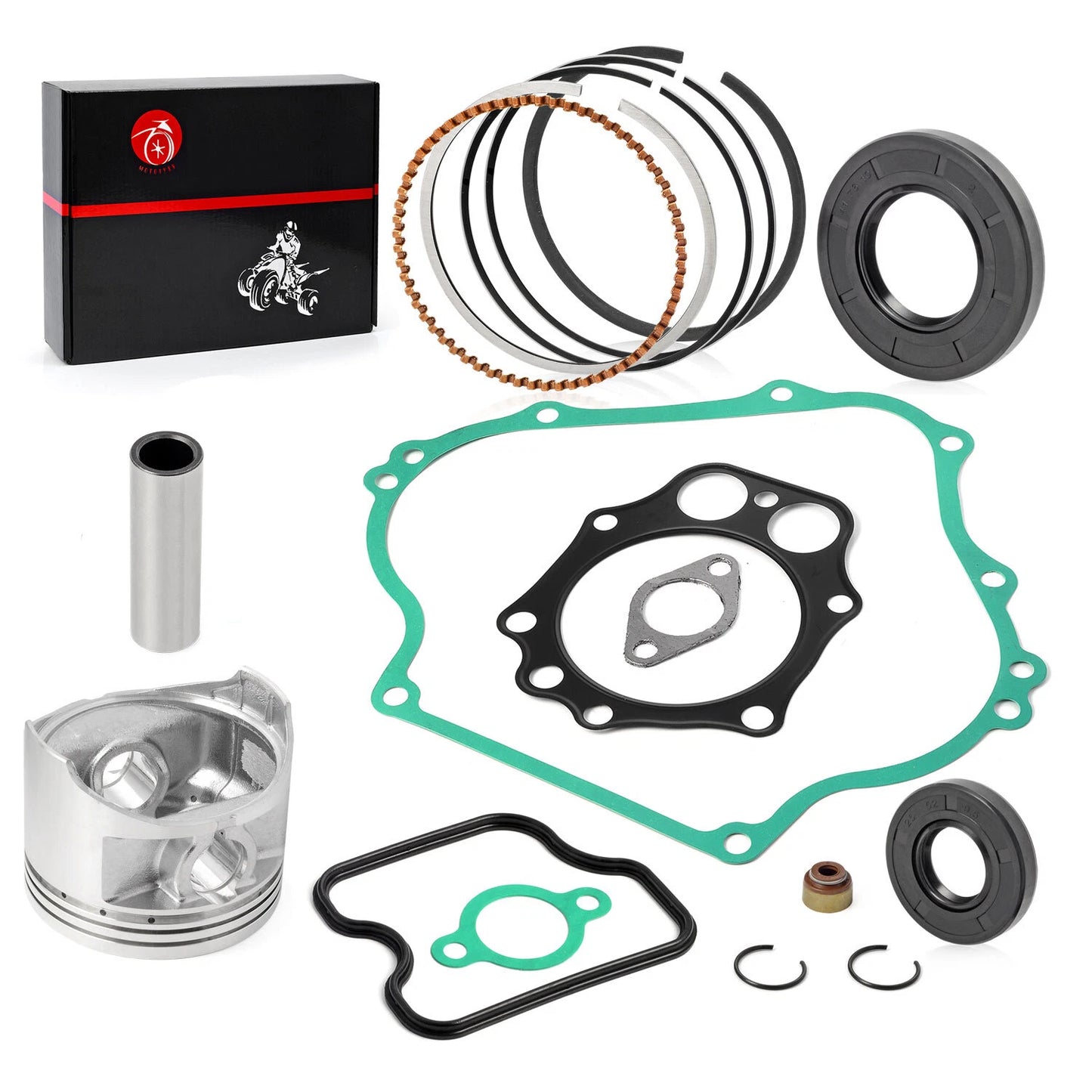 Engine Piston & Ring Gasket Kit for Club Car DS/Precedent FE350 (1996-06)