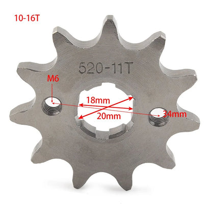 14T Chain Front Sprocket Cog for 125cc-250cc Dirt Pit Bike ATV Go Kart