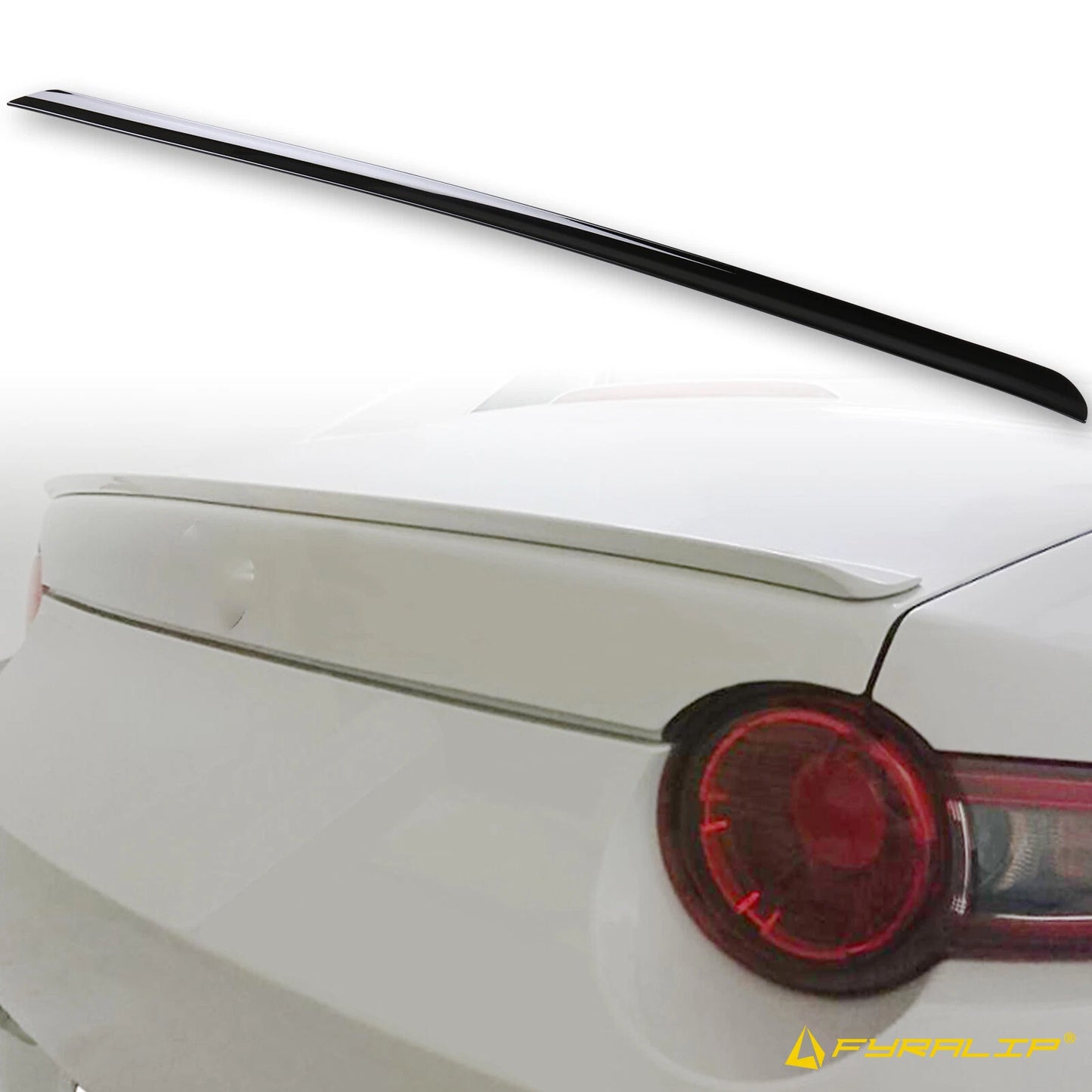 41W Jet Black Rear Boot Lip Spoiler for Mazda MX-5 Miata (2016-2023)