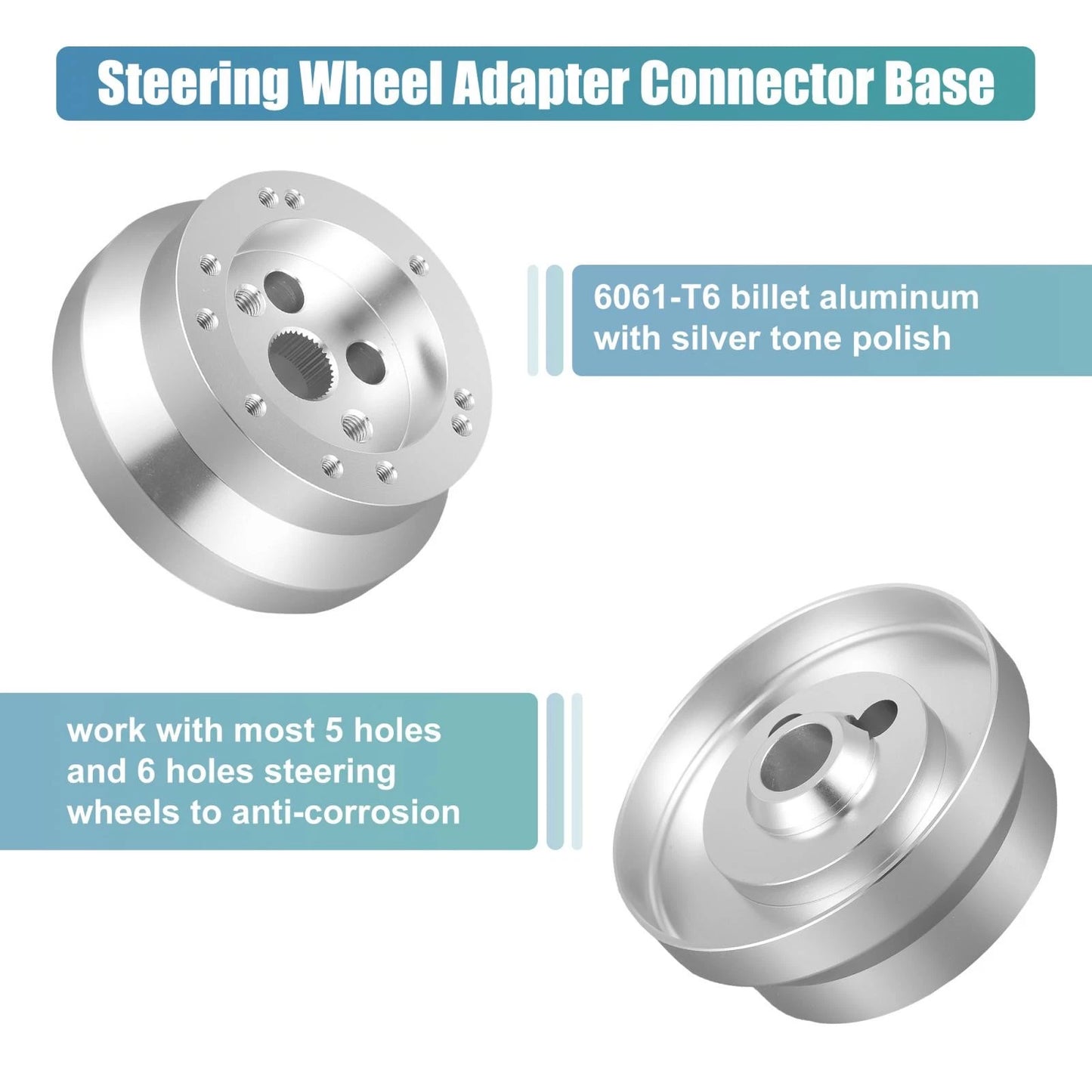 6-Hole Steering Wheel Short Hub Adapter for GM Chevy