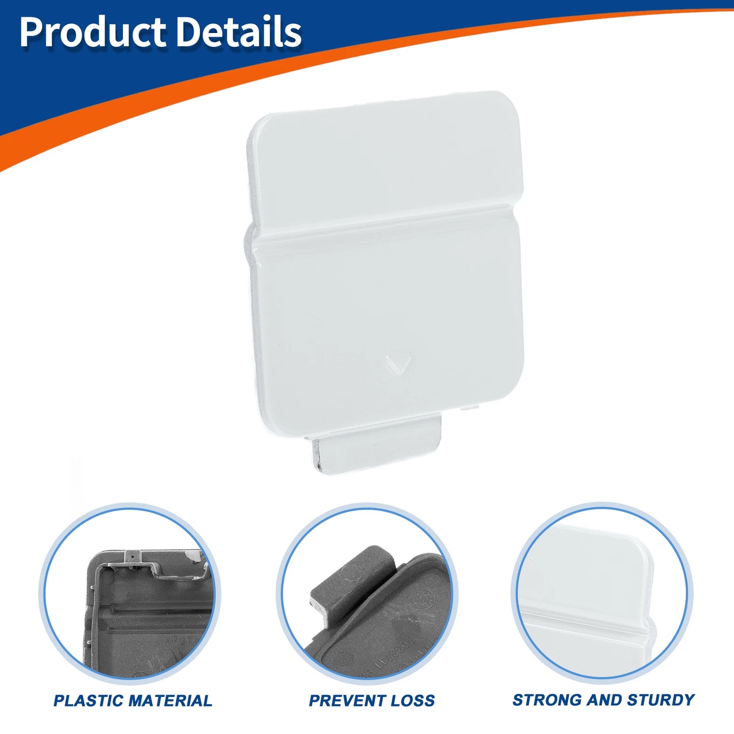 Rear Bumper Tow Hook Cover for BMW 525i 530i 545i 550i (2001-2007)